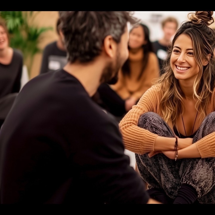 Guests in conversation at a Closer evening